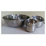 Quantity of Stainless Steel Mixing Bowls