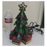 Stained and Leaded Glass Christmas Tree Light