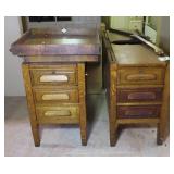 Oak Partners Desk with No Top