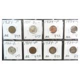 TWO (2) Silver Mercury Dimes ($11.50 Melt) and (5)