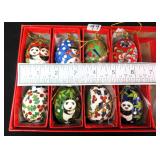 Eight (8) Christmas Ornaments incl Pandas