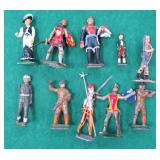 TEN (10) Hand Painted Lead Figures