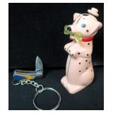 Vintage Dog Cigarette Lighter adn micro folding