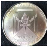 26 Grams Sterling Silver Flame of Friendship,