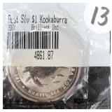 2001 ONE Ounce Silver Australia Kookaburra