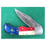 Damascus Blade Folder