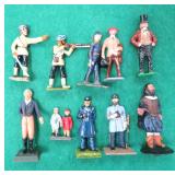 TEN (10) Hand Painted Lead Figures