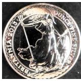 2013 Great Britain Britannia, One Troy Ounce Fine