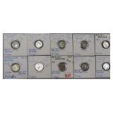 TEN (10) Silver Foreign Coins, (9) Netherlands