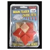 Brain Teaser Wood 3D Puzzle, IN PACKAGE