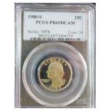 1980-S Washington Quarter PCGS PR69DCAM