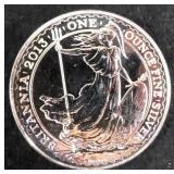 2013 Great Britain Britannia, One Troy Ounce Fine