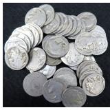Thirty -Eight (38) Buffalo Nickels (As Found)