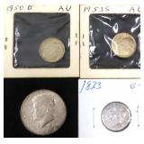 1964 Silver Kennedy Half (28.77 Melt), TWO (2)