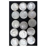 $86.40 Melt Value 4-19-26 for Fifteen (15) Silver