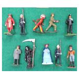 TEN (10) Hand Painted Lead Figures