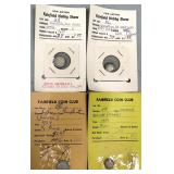 Four (4) Old Foreign Silver Coins on Fairfield