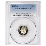 1999-S Roosevelt Dime PCGS Proof-69 DCAM