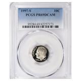 1997-S Roosevelt Dime PCGS Proof-69 DCAM