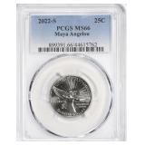 2022-S Women Quarter Maya Angelou PCGS MS-66