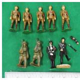 Vintage Lead Soldiers incl. One Armed Nazi