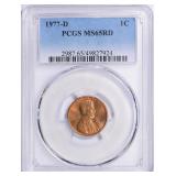 1977-D Lincoln Cent PCGS MS-65 RD