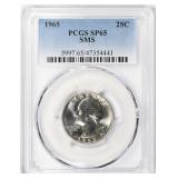 1965 Washington Quarter SMS PCGS SP-65