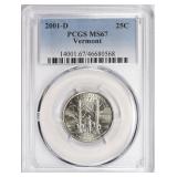 2001-D State Quarter Vermont PCGS MS-67