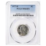 1977-D Jefferson Nickel PCGS MS-64 FS