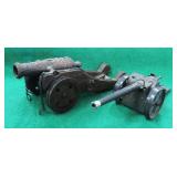 TWO (2) Vintage Cannons incl. Wood/Iron