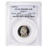 1979-S Jefferson Nickel Type 2 PCGS Proof-69 DCAM