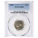 1956 Jefferson Nickel PCGS MS-65