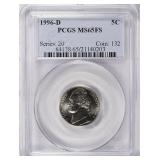 1996-D Jefferson Nickel PCGS MS-65 FS