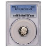 1983-S Roosevelt Dime PCGS Proof-70 DCAM