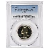 1976-S Washington Quarter Clad PCGS Proof-69 DCAM
