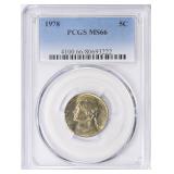 1978 Jefferson Nickel PCGS MS-66