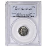 1976-S Roosevelt Dime PCGS Proof-69 DCAM