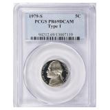 1979-S Jefferson Nickel Type 1 PCGS Proof-69 DCAM