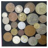 Foreign Coins incl SILVER MEXICAN COINS!