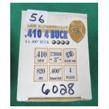 Twenty-Five (25) .410GA 4 Buck Buckshot, 3",