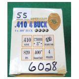 Twenty-Five (25) .410GA 4 Buck Buckshot, 3",