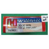 Twenty (20) Hornady .30-30WIN 150 Grain InterLock