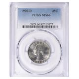 1990-D Washington Quarter PCGS MS-66