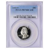 1992-S Washington Quarter PCGS Proof-70 DCAM