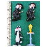 Lead Figures incl Sylvester, Tweety, Witches