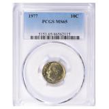1977 Roosevelt Dime PCGS MS-65 (Toned)