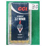 Fifty (50) CCI .22MAG V Max Polymer Tip varmint