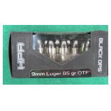Twenty (20) HPR Black OPS 9mm 85 grain Hollow Pts