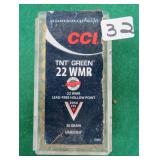 Fifty (50) CCI .22MAG Lead Free Hollow Point