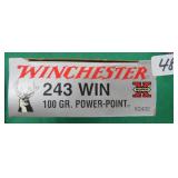 Twenty (20) Winchester .243WIN 100 Grain Power